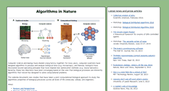 Desktop Screenshot of algorithmsinnature.org